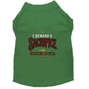I Demand a Sacrifice. Chicken Is Fine. Halloween Dog Shirt
