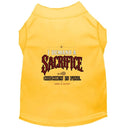 I Demand a Sacrifice. Chicken Is Fine. Halloween Dog Shirt