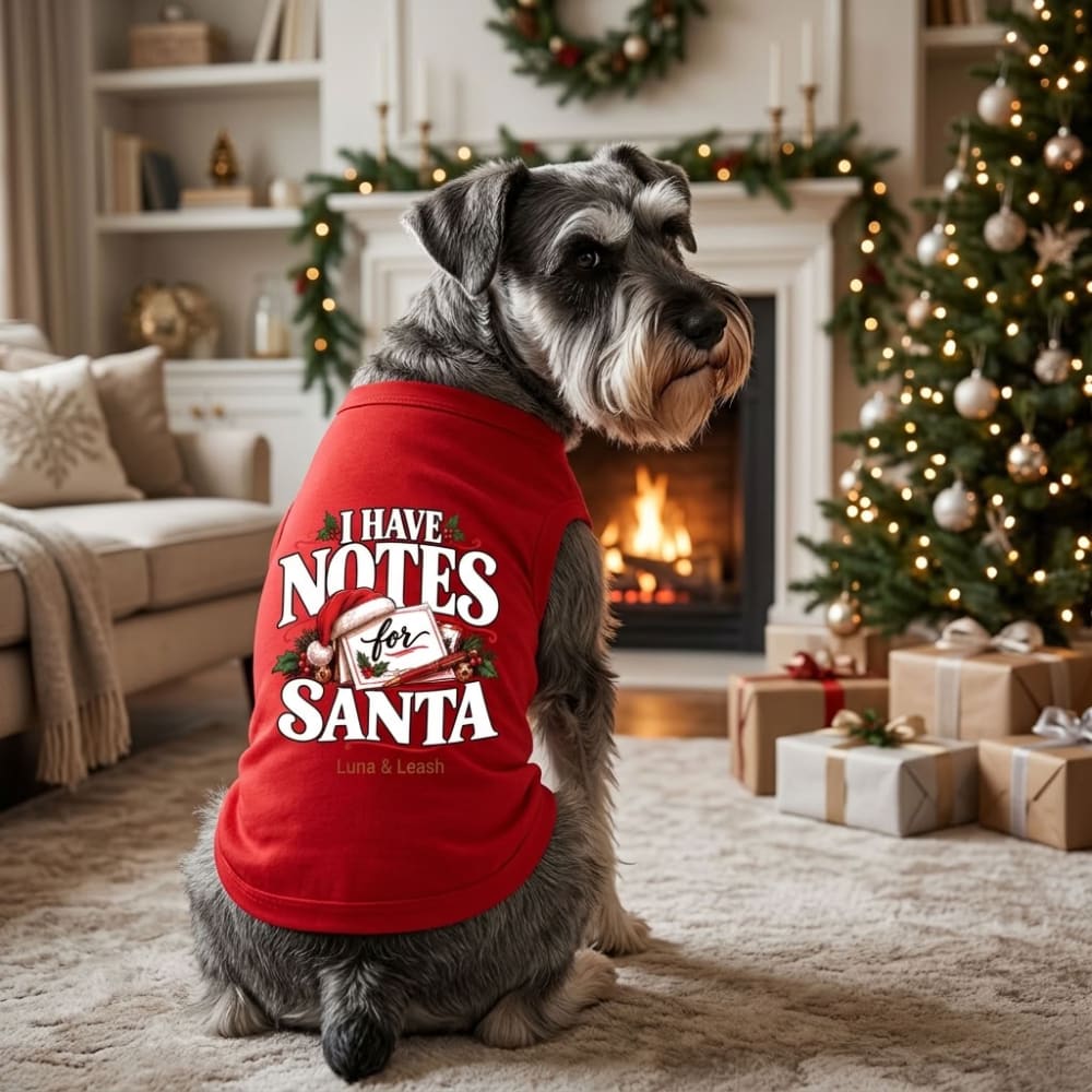 I Have Notes for Santa | Christmas Dog Shirt