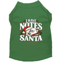 I Have Notes for Santa | Christmas Dog Shirt - Christmas