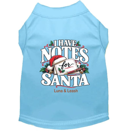 I Have Notes for Santa | Christmas Dog Shirt - Christmas
