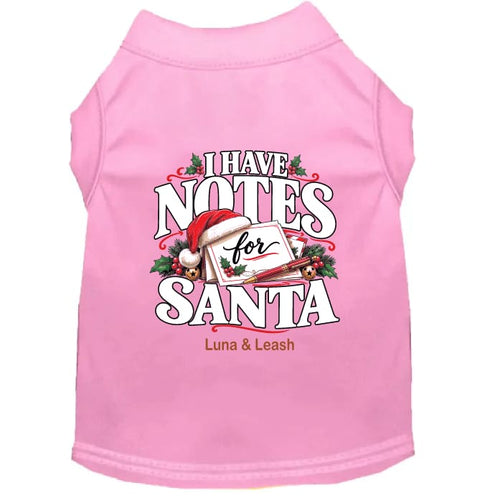 I Have Notes for Santa | Christmas Dog Shirt - Christmas