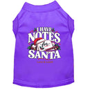 I Have Notes for Santa | Christmas Dog Shirt - Christmas