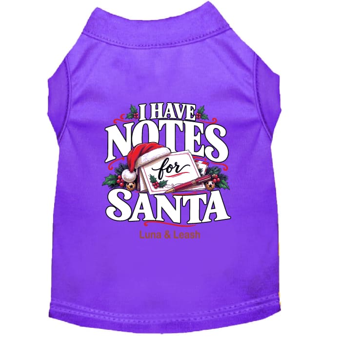 I Have Notes for Santa | Christmas Dog Shirt - Christmas