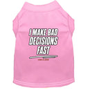 I Make Bad Decisions Fast Dog Shirt - Funny Dog Shirts