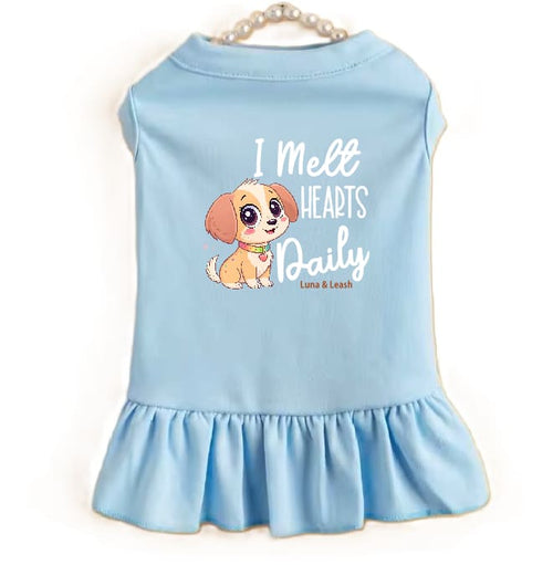 I Melt Hearts Daily Dog Dress - Dog Dress