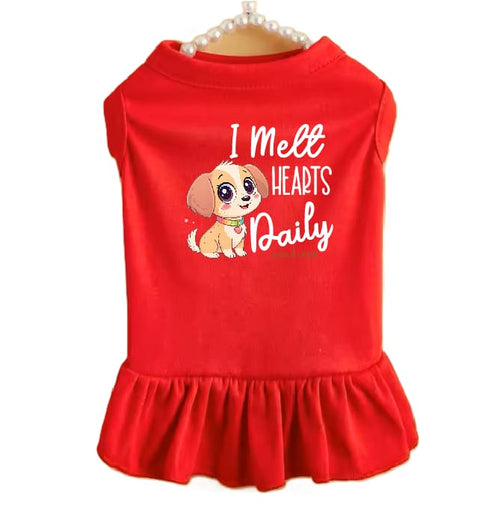 I Melt Hearts Daily Dog Dress - Dog Dress