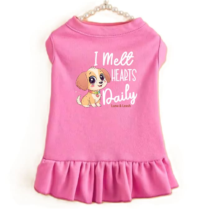 I Melt Hearts Daily Dog Dress