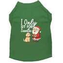 I Only Sit for Santa | Christmas Dog Shirt - Christmas Dog