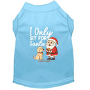 I Only Sit for Santa | Christmas Dog Shirt - Christmas Dog