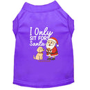 I Only Sit for Santa | Christmas Dog Shirt - Christmas Dog