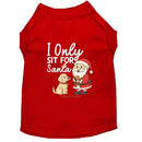 I Only Sit for Santa | Christmas Dog Shirt - Christmas Dog