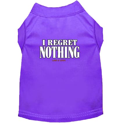 I Regret Nothing Dog Shirt - Funny Dog Shirts