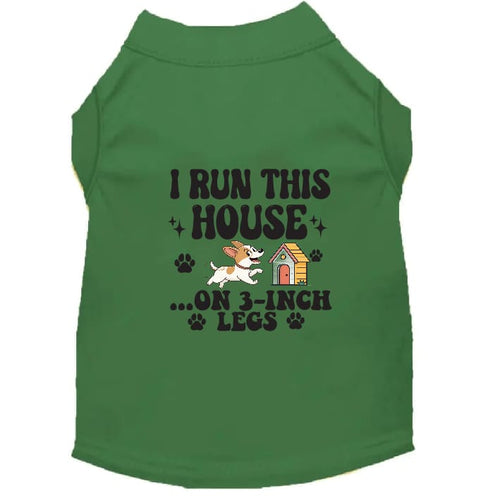 I Run This House Dog Shirt - Funny Dog Shirts