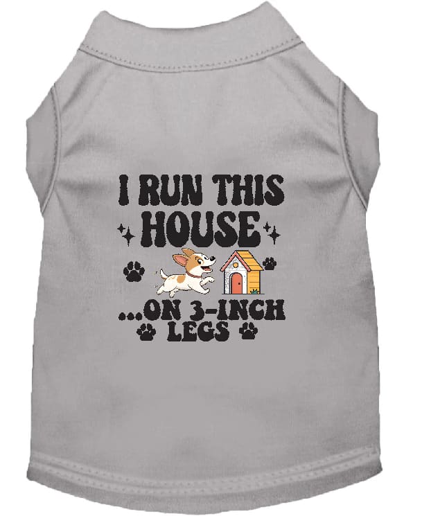 I Run This House Dog Shirt - Funny Dog Shirts