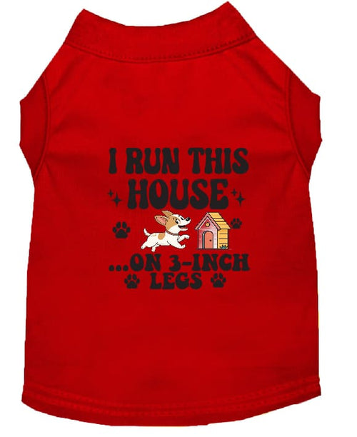 I Run This House Dog Shirt - Funny Dog Shirts