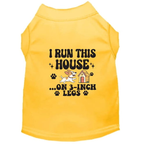 I Run This House Dog Shirt - Funny Dog Shirts