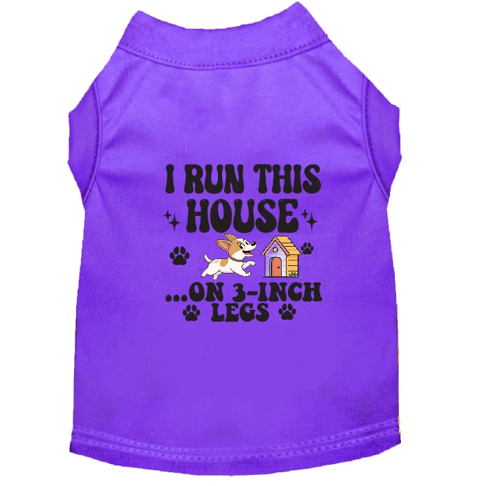 I Run This House Small Dog Shirt - Dog Shirt