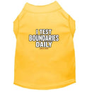 I Test Boundaries Daily Dog Shirt - Funny Dog Shirts