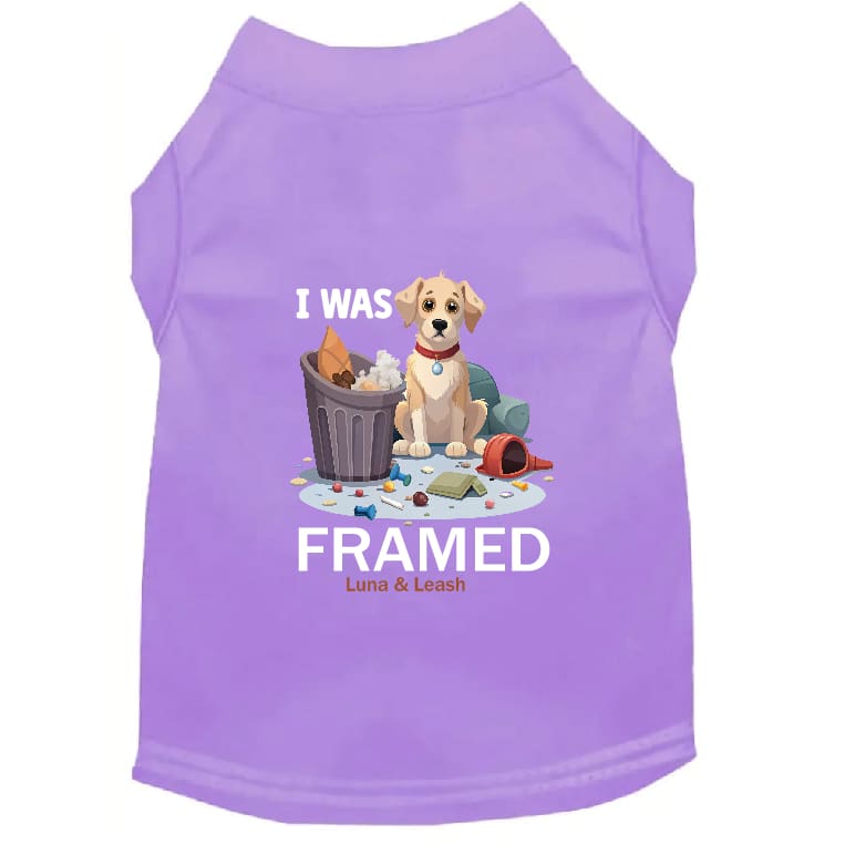 I Was Framed Dog Shirt - Dog Shirt