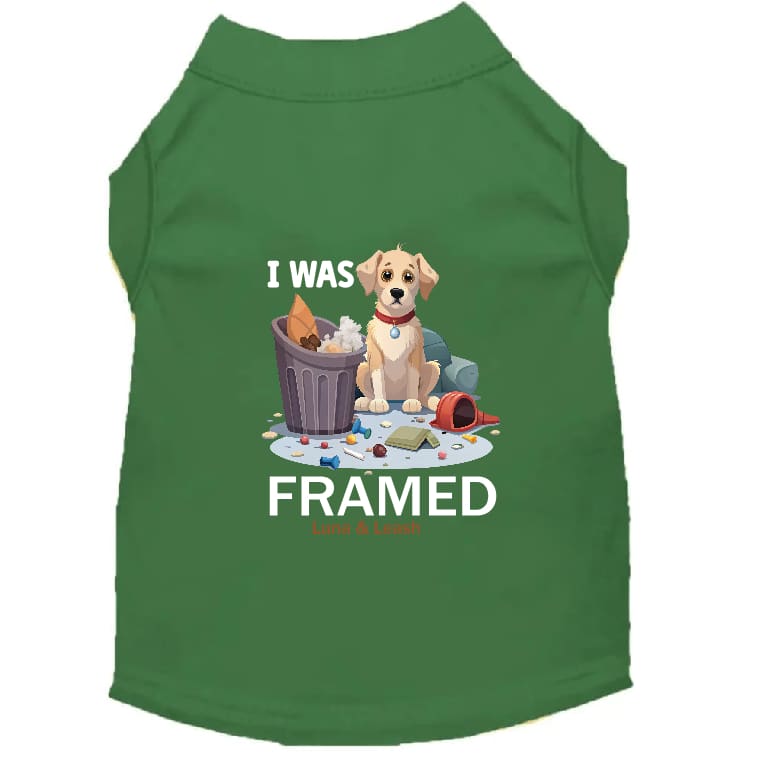 I Was Framed Dog Shirt - Dog Shirt