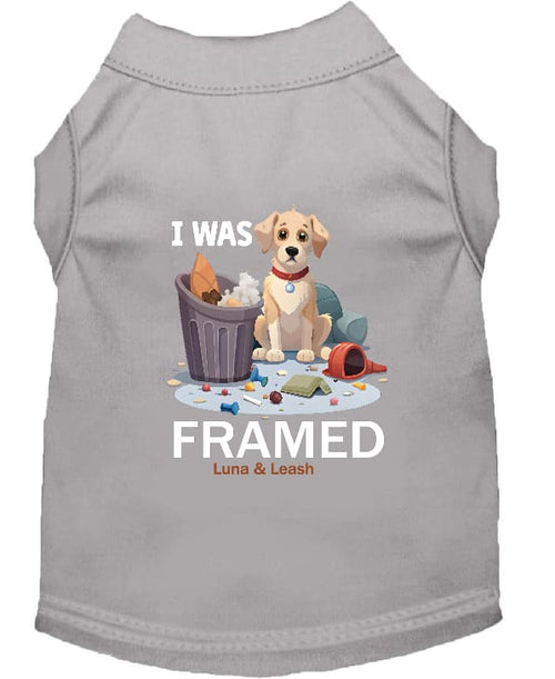 I Was Framed Dog Shirt - Funny Dog Shirts
