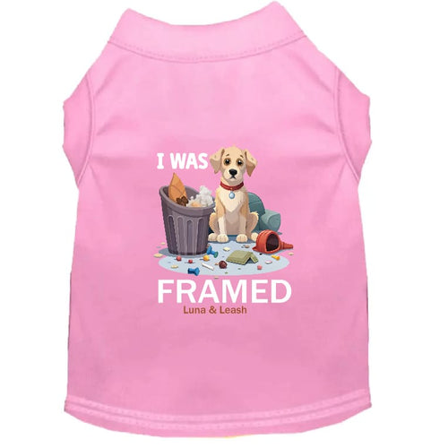 I Was Framed Dog Shirt - Funny Dog Shirts