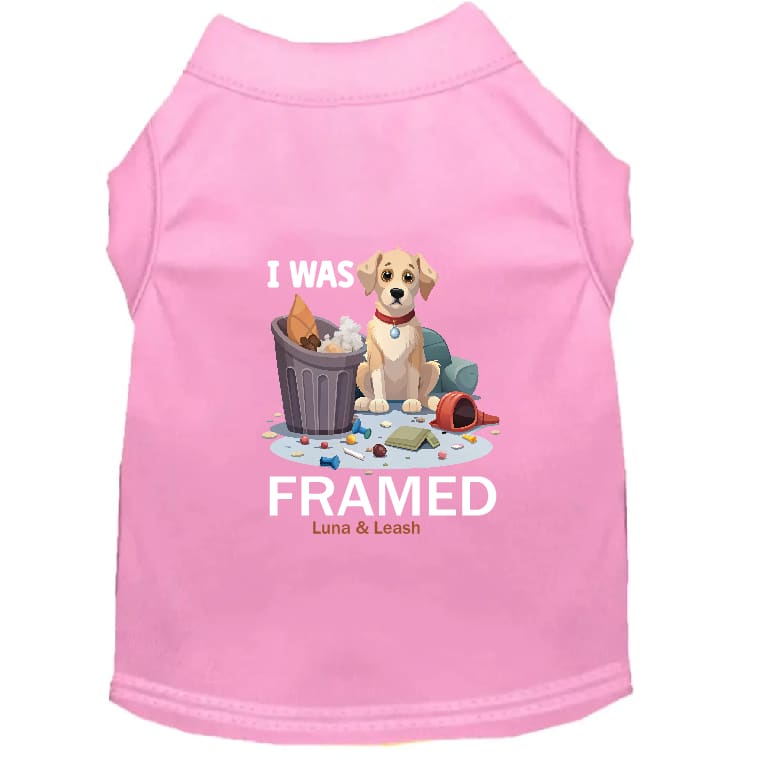I Was Framed Dog Shirt - Funny Dog Shirts