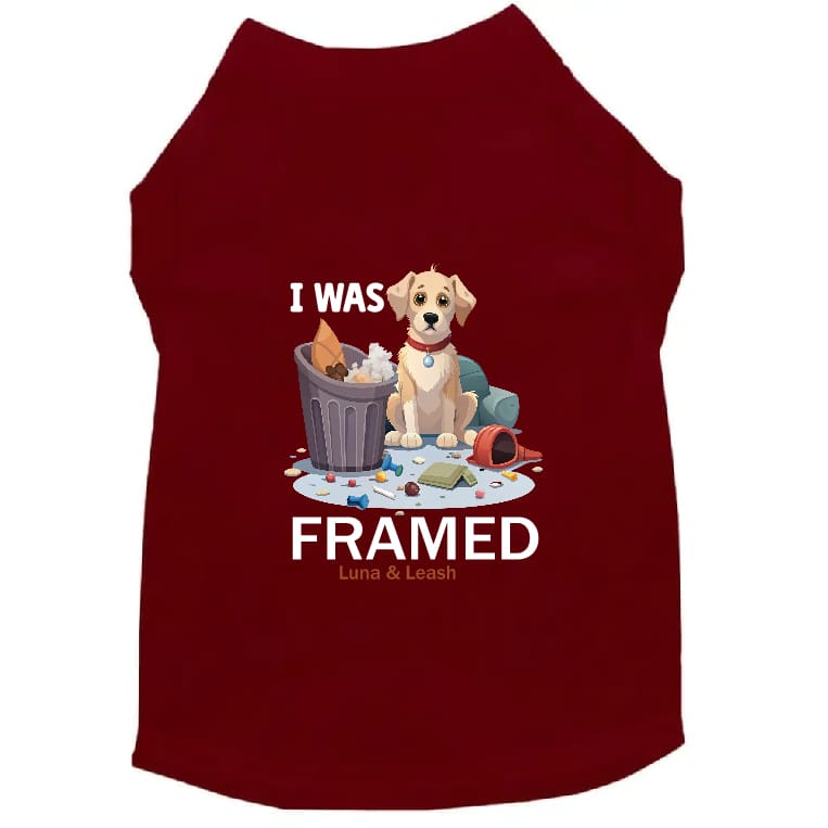 I Was Framed Dog Shirt - Dog Shirt