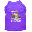 I Was Framed Dog Shirt - Funny Dog Shirts
