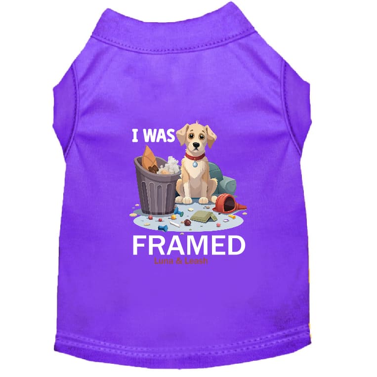 I Was Framed Dog Shirt - Funny Dog Shirts
