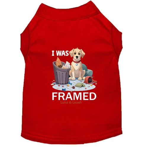 I Was Framed Dog Shirt - Funny Dog Shirts