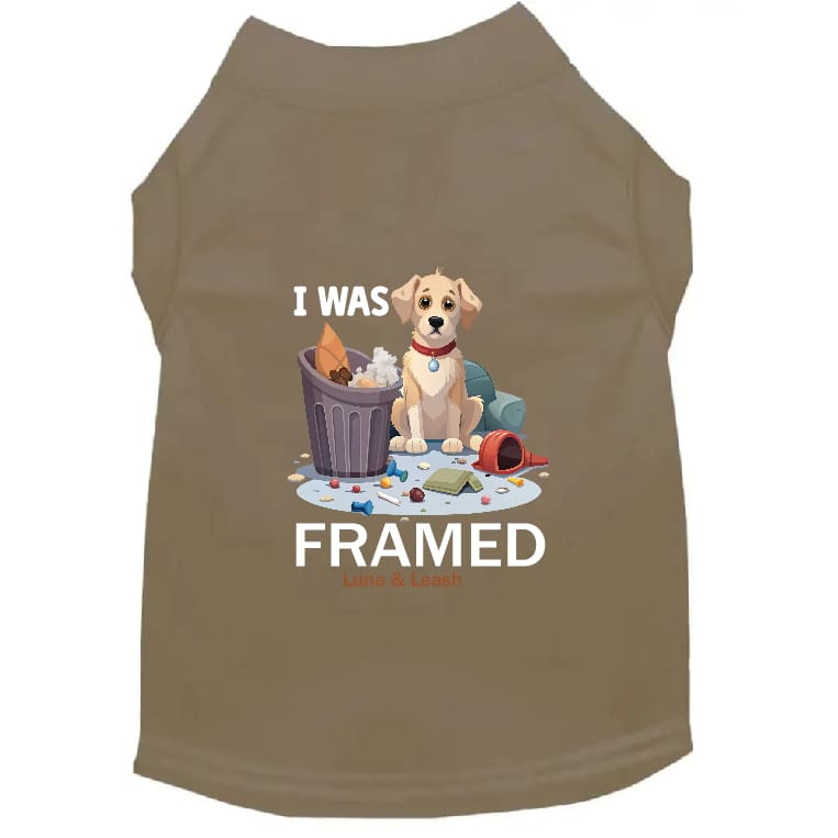 I Was Framed Dog Shirt - Dog Shirt