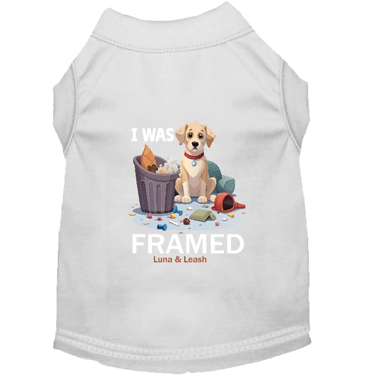 I Was Framed Dog Shirt - Dog Shirt