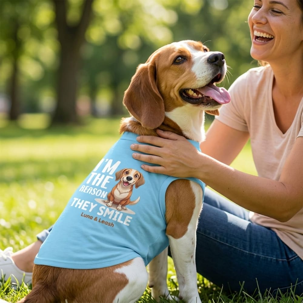 I'm the Reason They Smile Dog Shirt