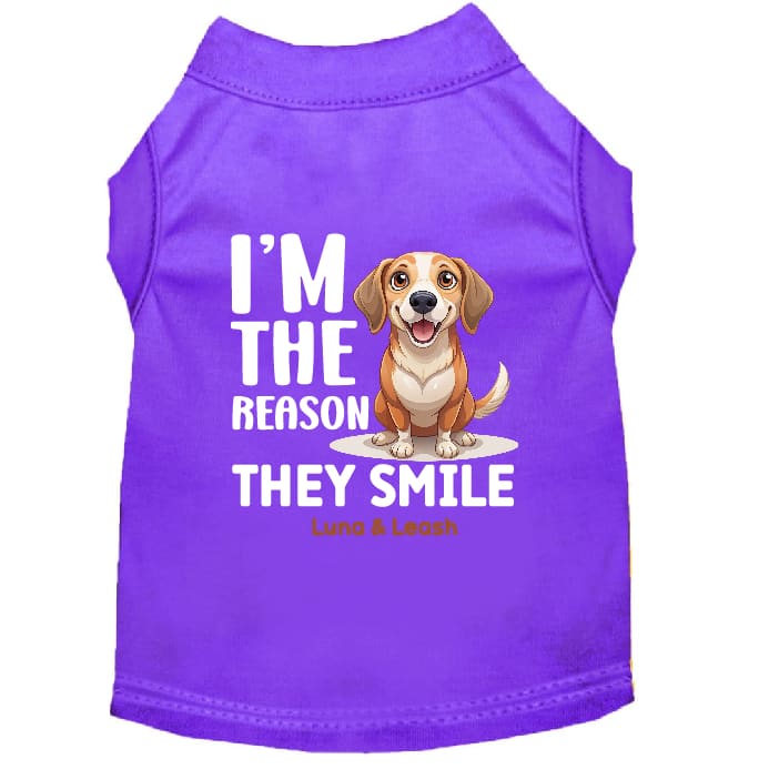 I’m the Reason They Smile Dog Shirt - Sweet & Sentimental