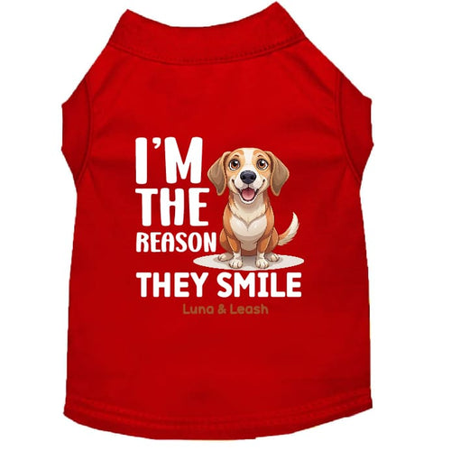 I’m the Reason They Smile Dog Shirt - Sweet & Sentimental