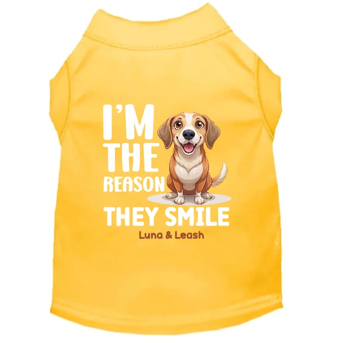 I’m the Reason They Smile Dog Shirt - Sweet & Sentimental