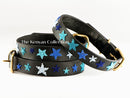 Indigo Stars Beaded Dog Collar - Dog Collars - Maasai