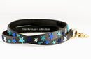 Indigo Stars Beaded Dog Lead - Dog Leash