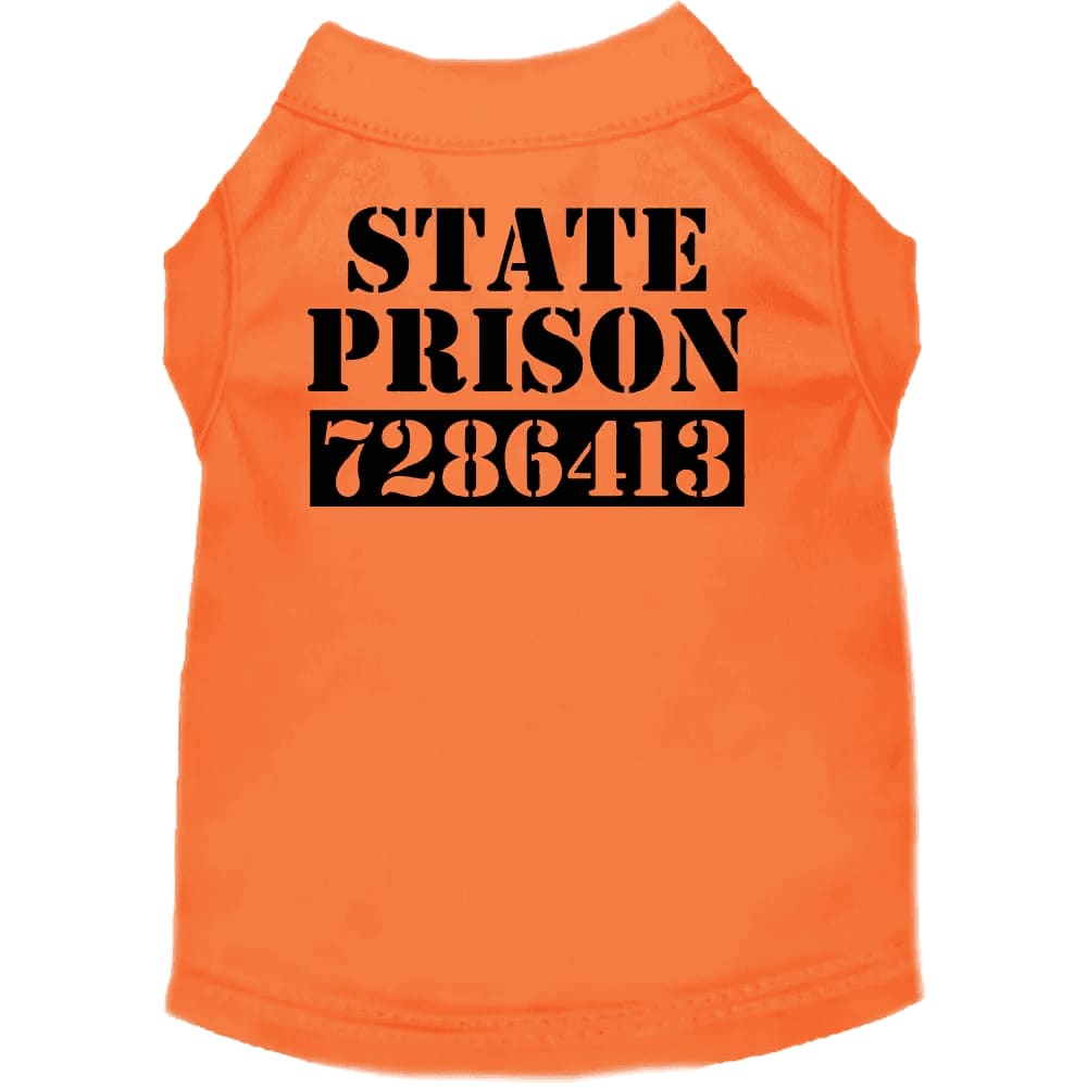 Inmate Dog Shirt - 25-35 Lbs. - Outlet - Pet Shirt