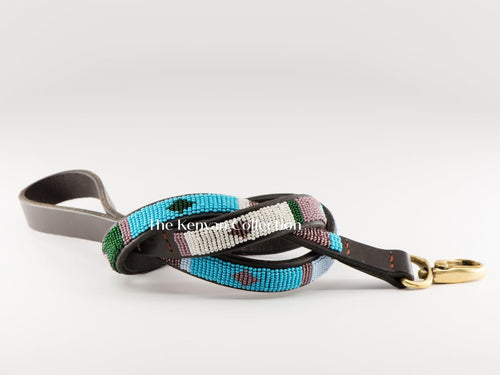 Jacaranda Beaded Dog Lead - Dog Leashes - Maasai