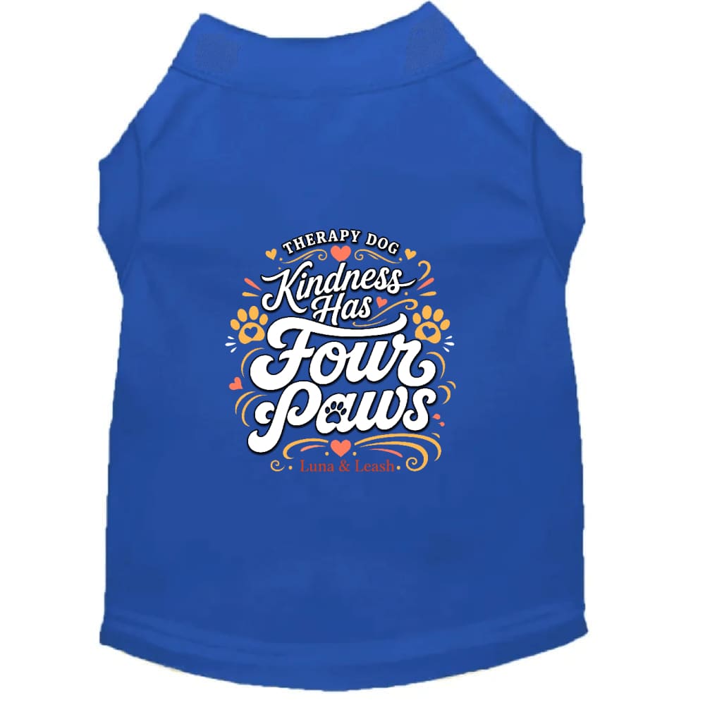 Kindness Has Four Paws Therapy Dog Shirt - Therapy Dog