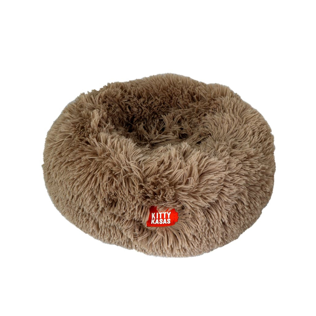 Kitty Kasa Plush Donut Cat Bed - Cat Beds