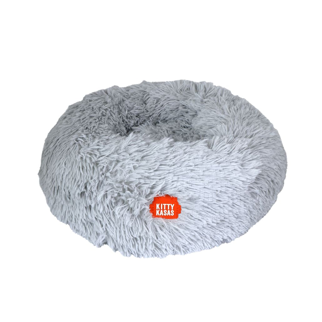 Kitty Kasa Plush Donut Cat Bed - Cat Beds