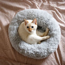 Kitty Kasa Plush Donut Cat Bed - Cat Beds