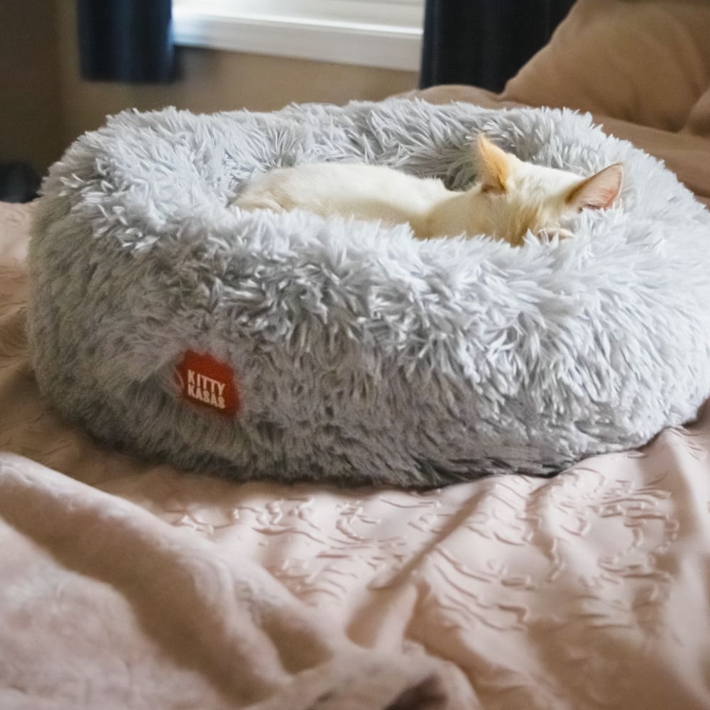 Kitty Kasa Plush Donut Cat Bed Cat Beds
