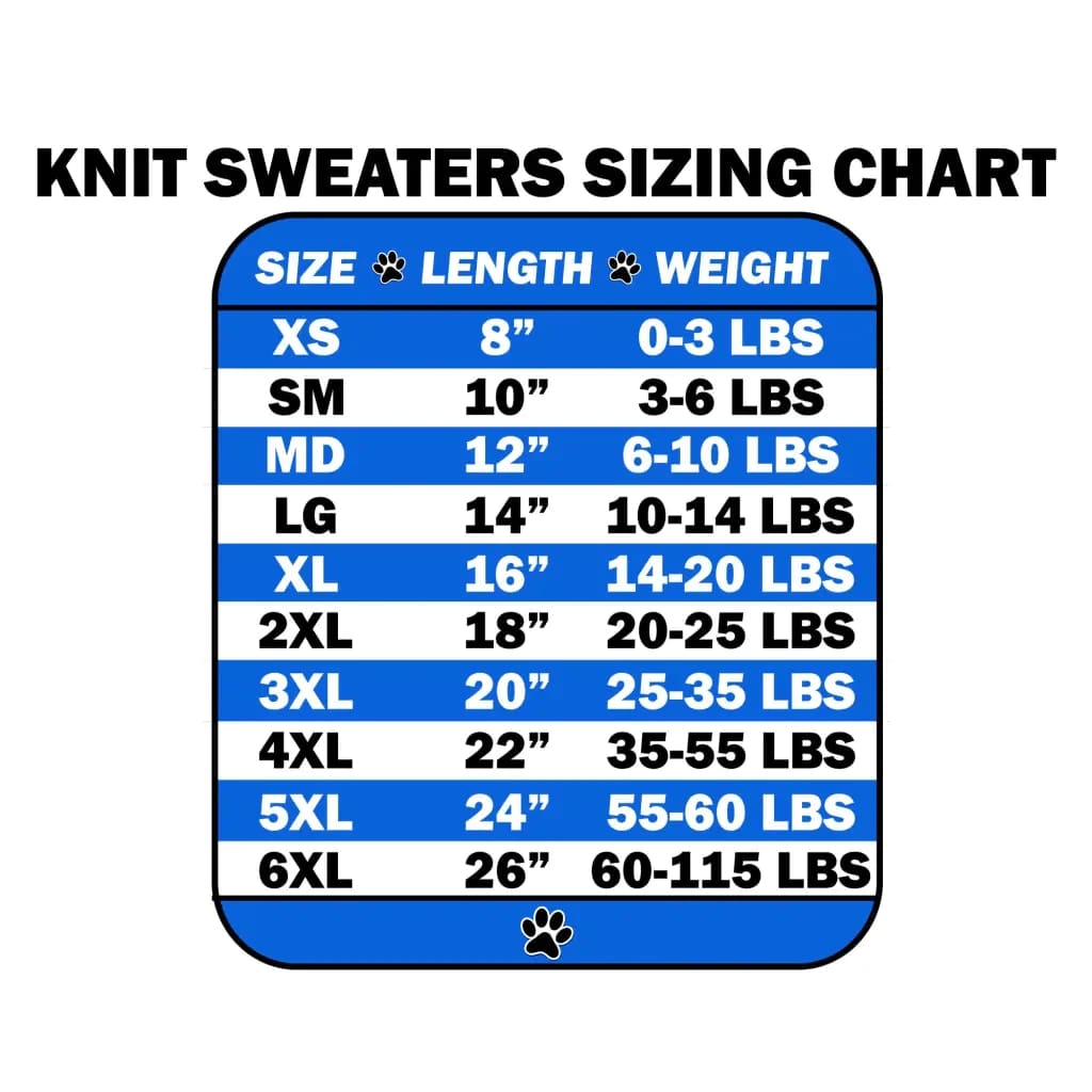 Knit Dog Sweaters - Clearance - Outlet - Pet Sweater