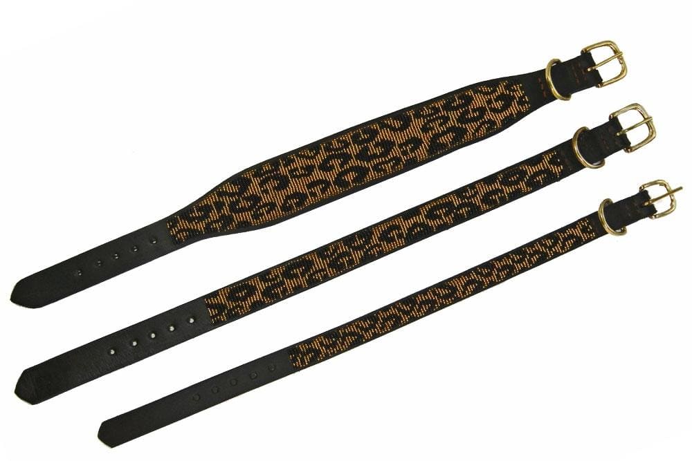 Leopard Beaded Dog Collar - Dog Collars - Maasai