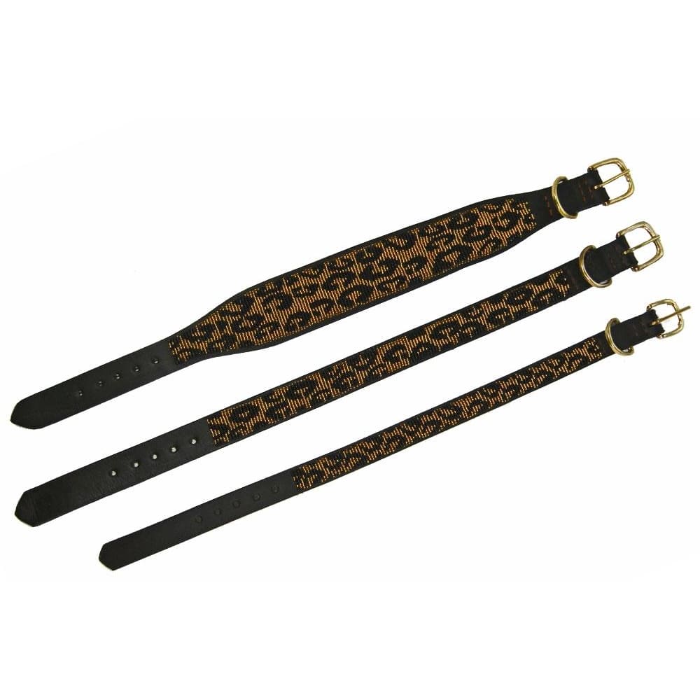 Leopard Beaded Dog Collar - Dog Collars - Maasai